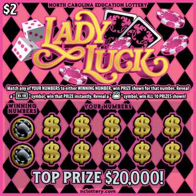 Lady Luck scratchcard - game number #990 - front