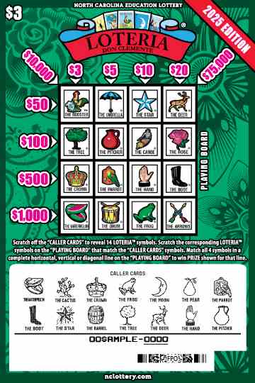 Loteria® scratchcard - game number #959 - front-scratched