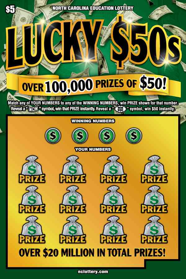 Lucky $50S scratchcard - game number #983 - front