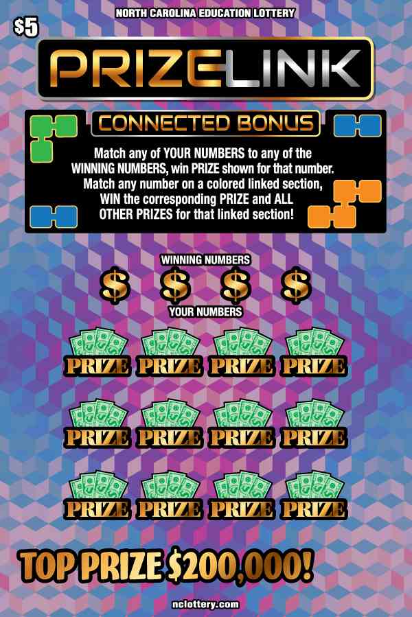 Prize Link Connect scratchcard - game number #37 - front