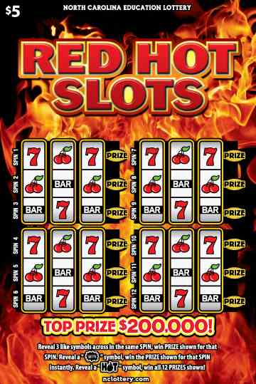 Red Hot Slots scratchcard - game number #931 - front