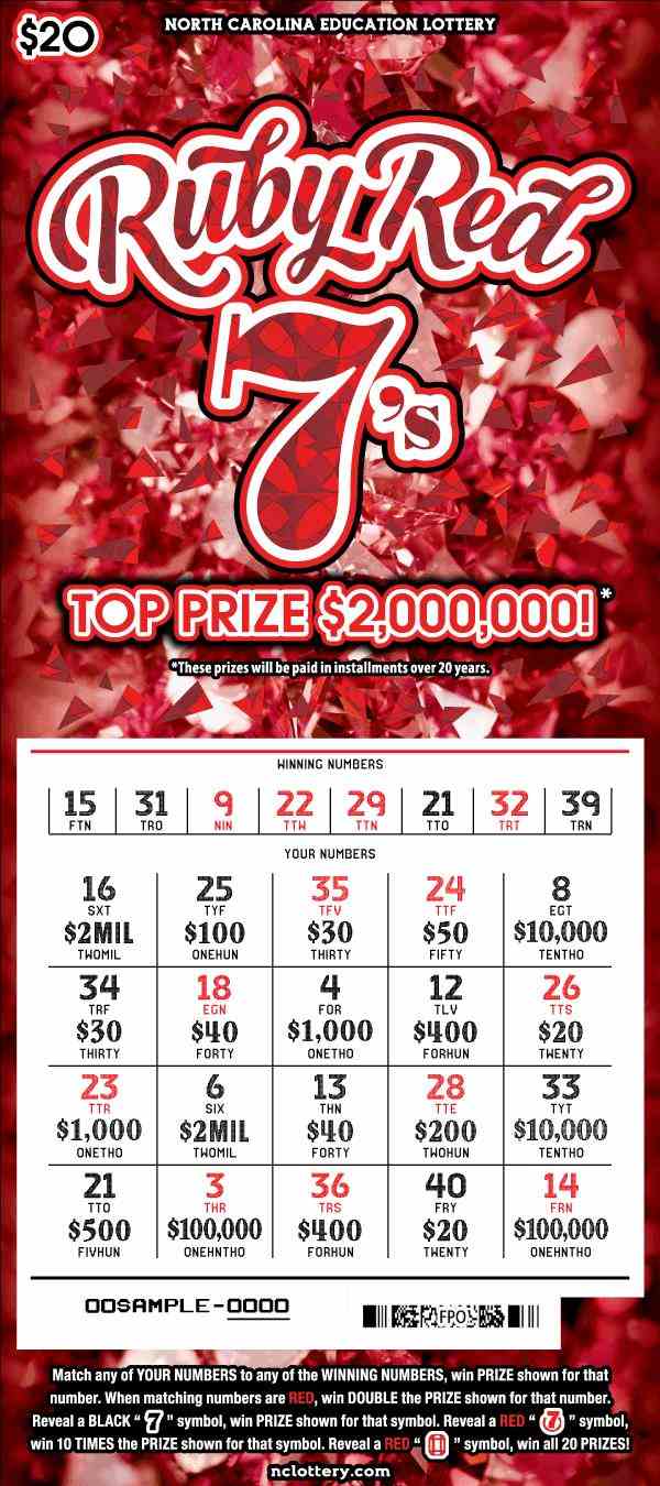 クリスマス感謝商品❣️キラキラカットRuby早い者勝ち❣️ Ruby Red 7'S Info & Prize Tiers | Explore This North Carolina