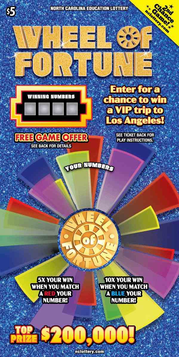 Wheel Of Fortune scratchcard - game number #48 - front