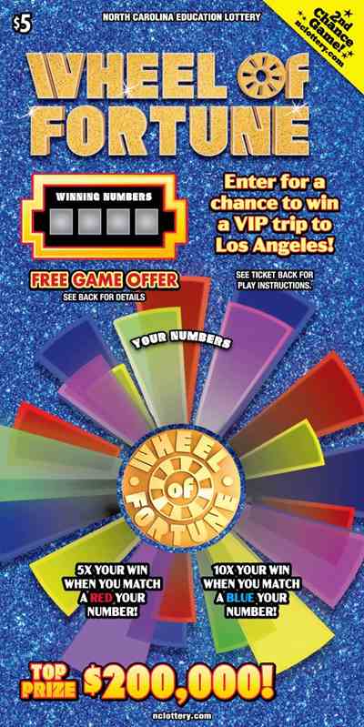 Wheel Of Fortune scratchcard - game number #48 - front