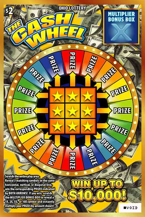 Cash Wheel scratchcard - game number #849 - front