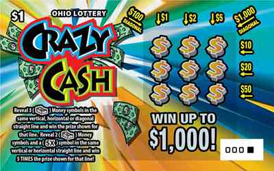 Crazy Cash scratchcard - game number #1094 - front