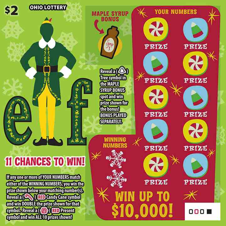 Elf scratchcard - game number #885 - front