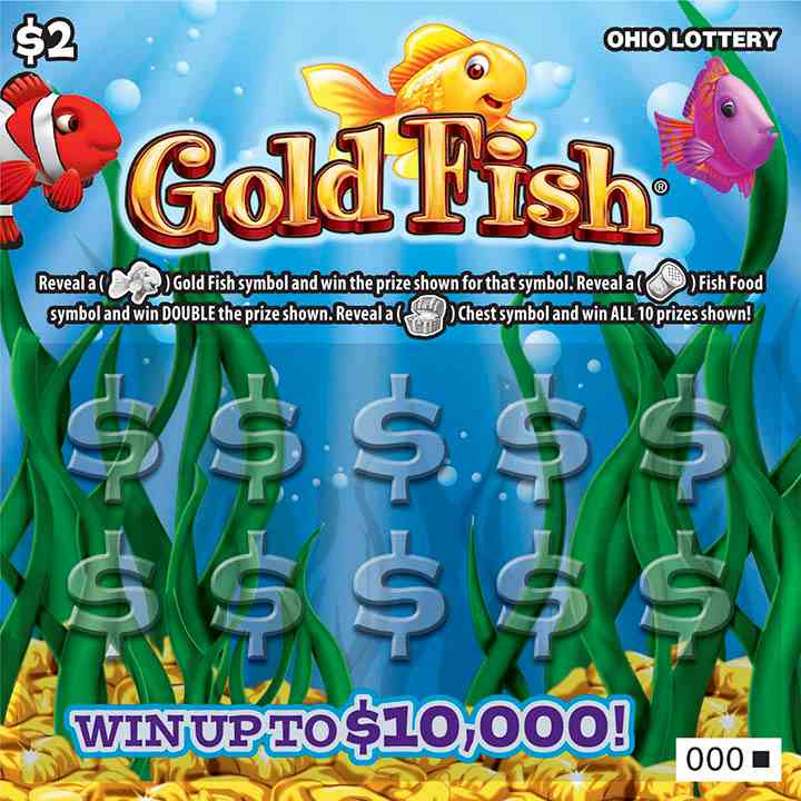 Gold Fish scratchcard - game number #867 - front