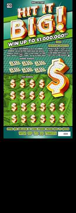 Hit It Big scratchcard - game number #862 - front