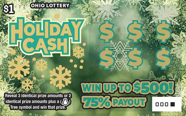 Holiday Cash scratchcard - game number #810 - front