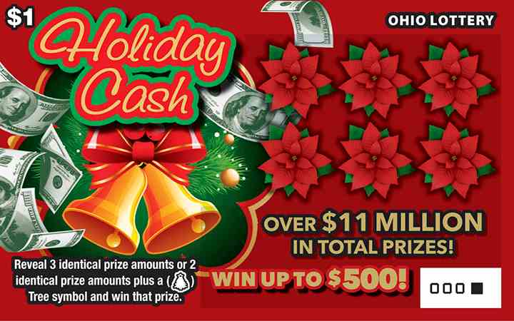 Holiday Cash scratchcard - game number #876 - front