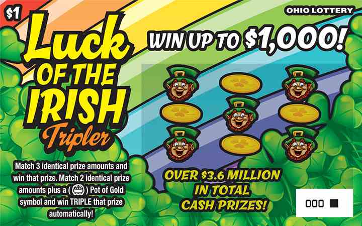 Luck Of The Irish scratchcard - game number #1004 - front