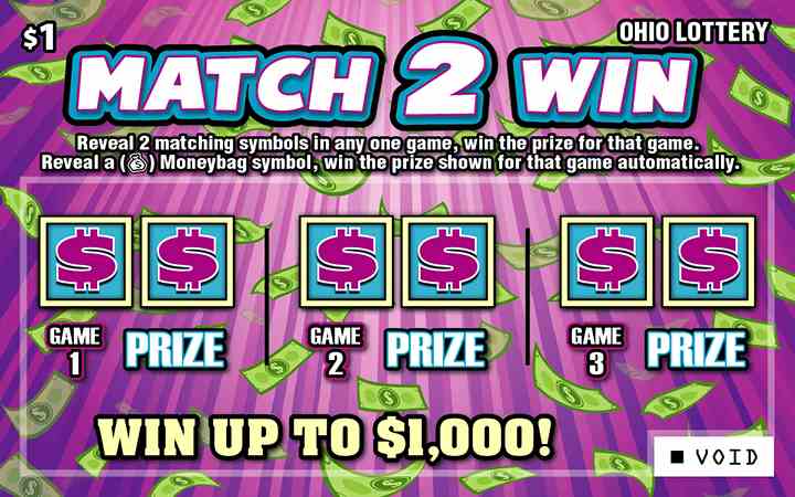 Match 2 Win scratchcard - game number #718 - front