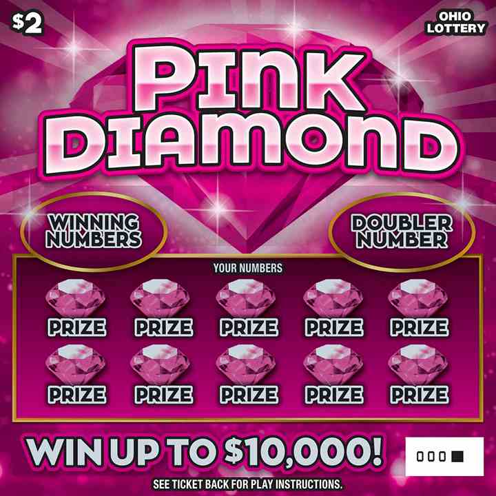 Pink Diamond scratchcard - game number #1034 - front