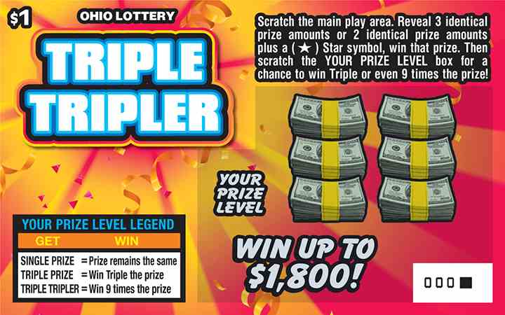 Triple Tripler scratchcard - game number #873 - front