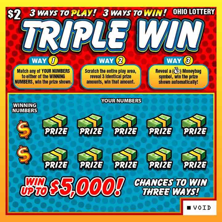 Triple Win scratchcard - game number #839 - front