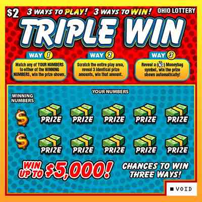 Triple Win scratchcard - game number #839 - front