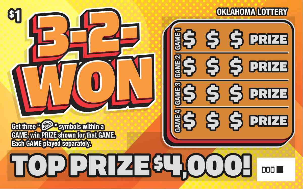 3-2-Won scratchcard - game number #831 - front