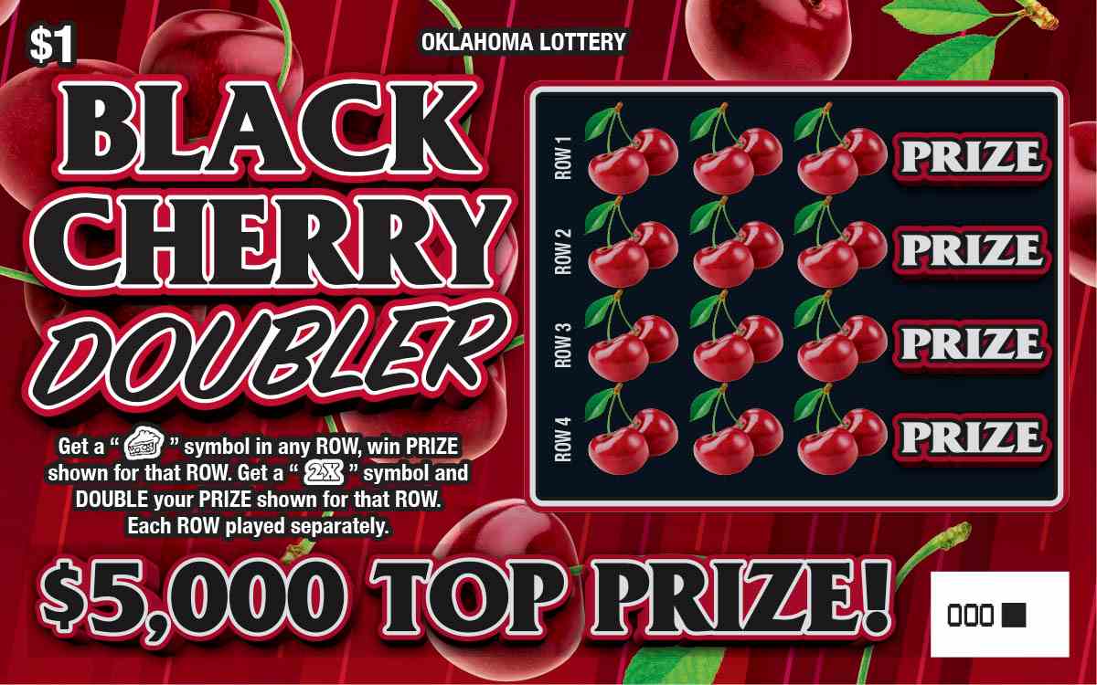 Black Cherry Doubler scratchcard - game number #754 - front