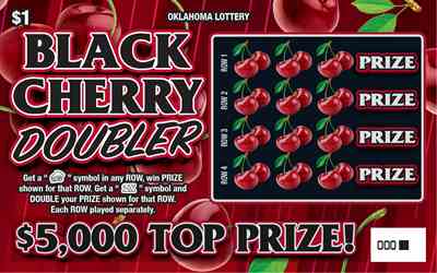 Black Cherry Doubler scratchcard - game number #754 - front