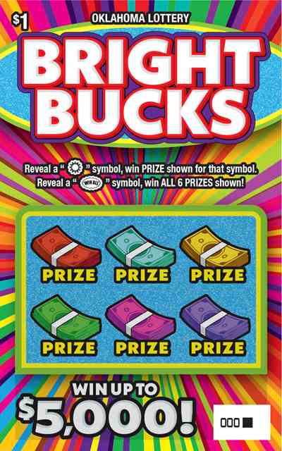 Bright Bucks scratchcard - game number #818 - front