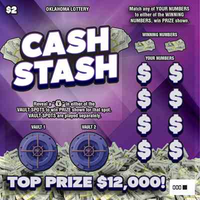 Cash Stash scratchcard - game number #840 - front