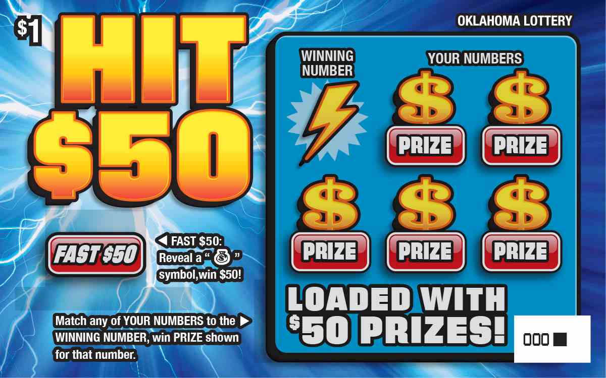 Hit $50 scratchcard - game number #862 - front