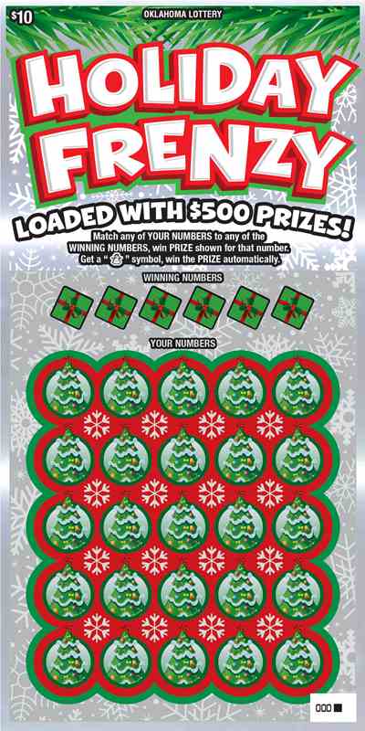 Holiday Frenzy scratchcard - game number #810 - front