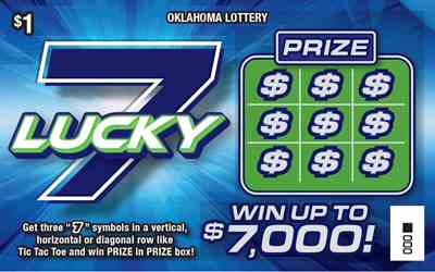 Lucky 7 scratchcard - game number #770 - front