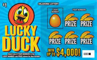Lucky Duck scratchcard - game number #839 - front