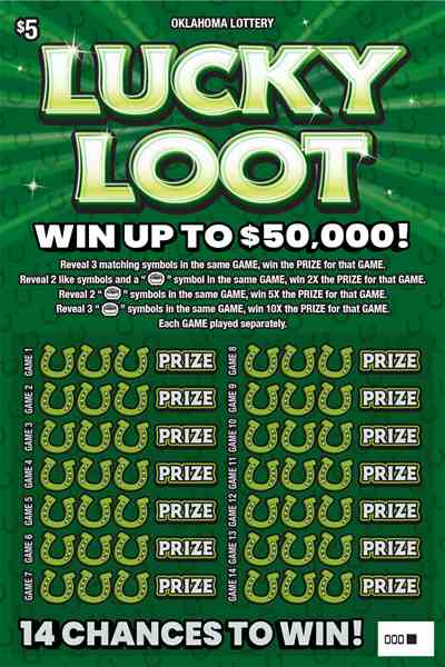 Lucky Loot scratchcard - game number #814 - front