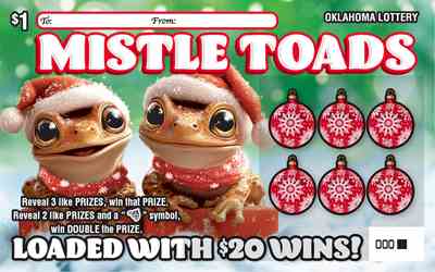 Mistle Toads scratchcard - game number #807 - front