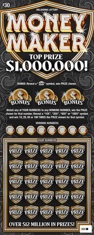 Money Maker scratchcard - game number #769 - front