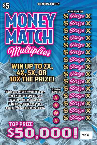 Money Match Multiplier scratchcard - game number #616 - front