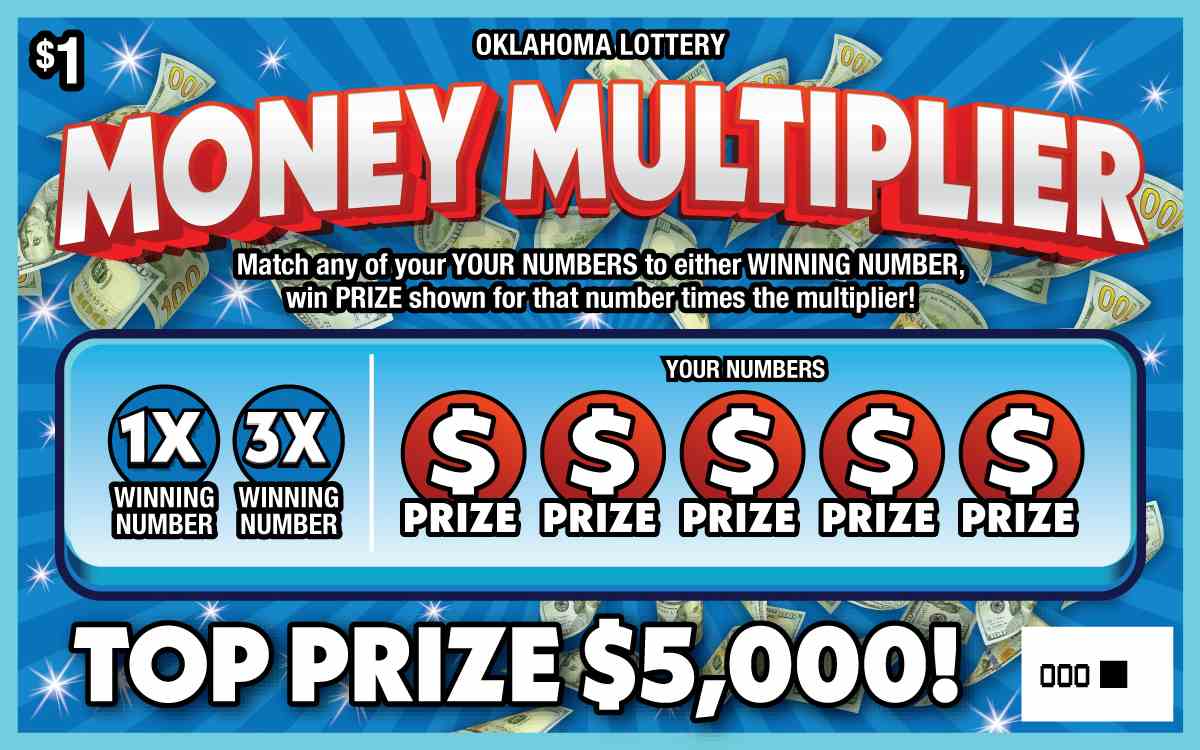 Money Multiplier scratchcard - game number #827 - front
