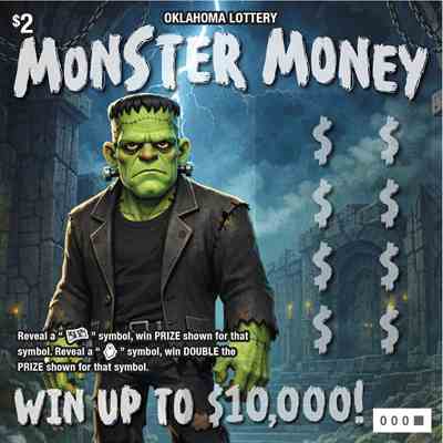 Monster Money scratchcard - game number #866 - front