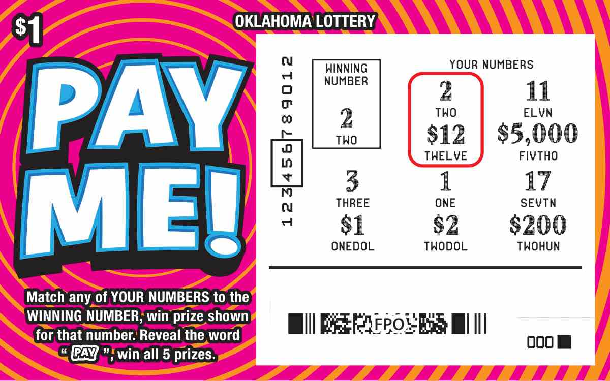 Pay Me! scratchcard - game number #780 - front-scratched