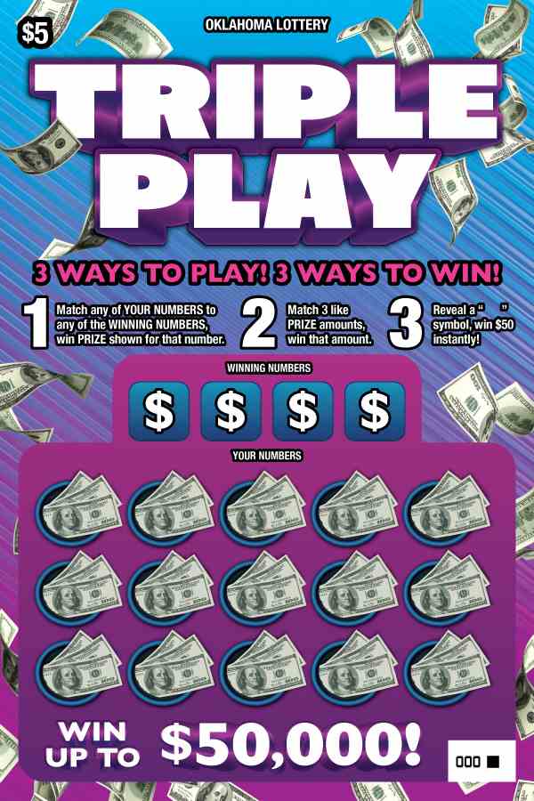 Triple Play scratchcard - game number #829 - front