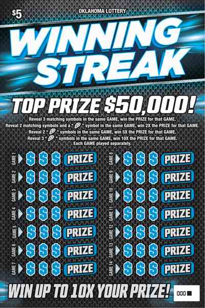 Winning Streak scratchcard - game number #773 - front