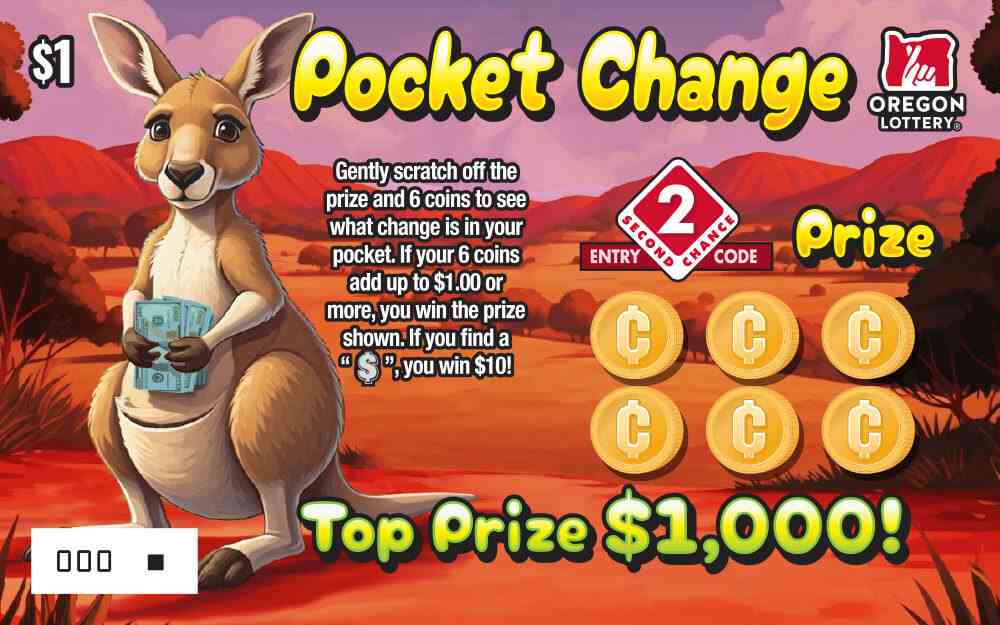 Pocket Change scratchcard - game number #1635 - front