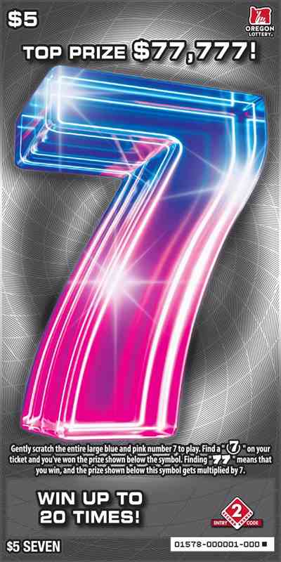 Seven scratchcard - game number #1578 - front