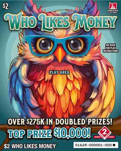 Who Likes Money scratchcard - game number #1625 - front