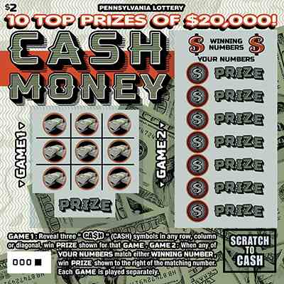 Cash Money scratchcard - game number #3225 - front