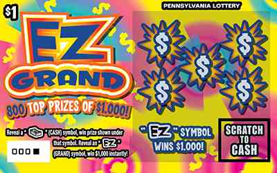 EZ Grand scratchcard - game number #3258 - front