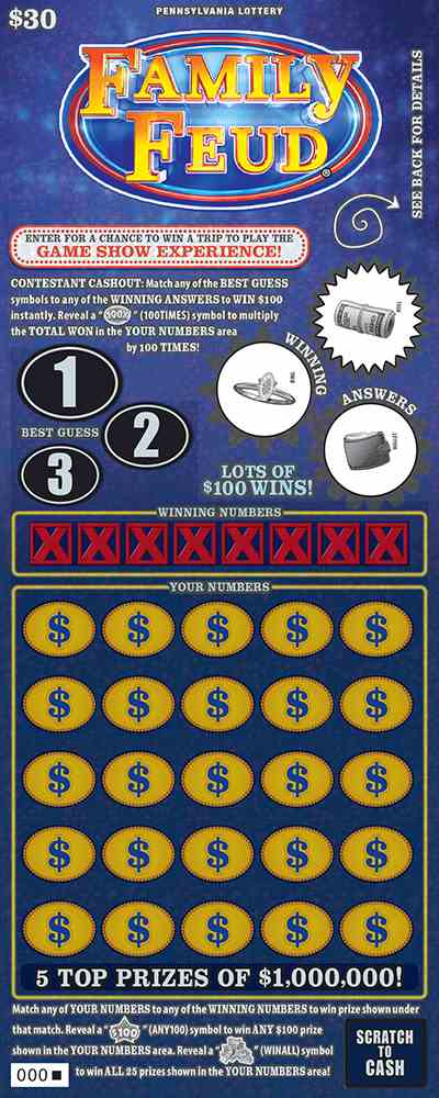 Game Show Experience scratchcard - game number #3376 - front
