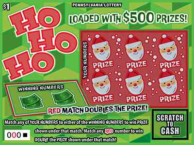 Ho Ho Ho scratchcard - game number #3335 - front