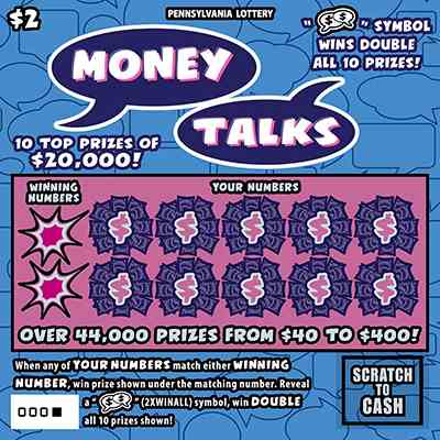 Money Talks scratchcard - game number #3253 - front