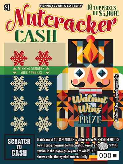 Nutcracker Cash scratchcard - game number #3290 - front