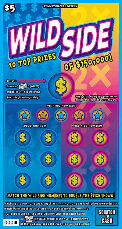 Wild Side scratchcard - game number #3366 - front