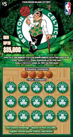 Boston Celtics scratchcard - game number #1500 - front